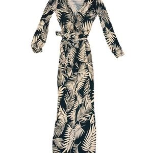 Elegant Leaf Print Jumpsuit